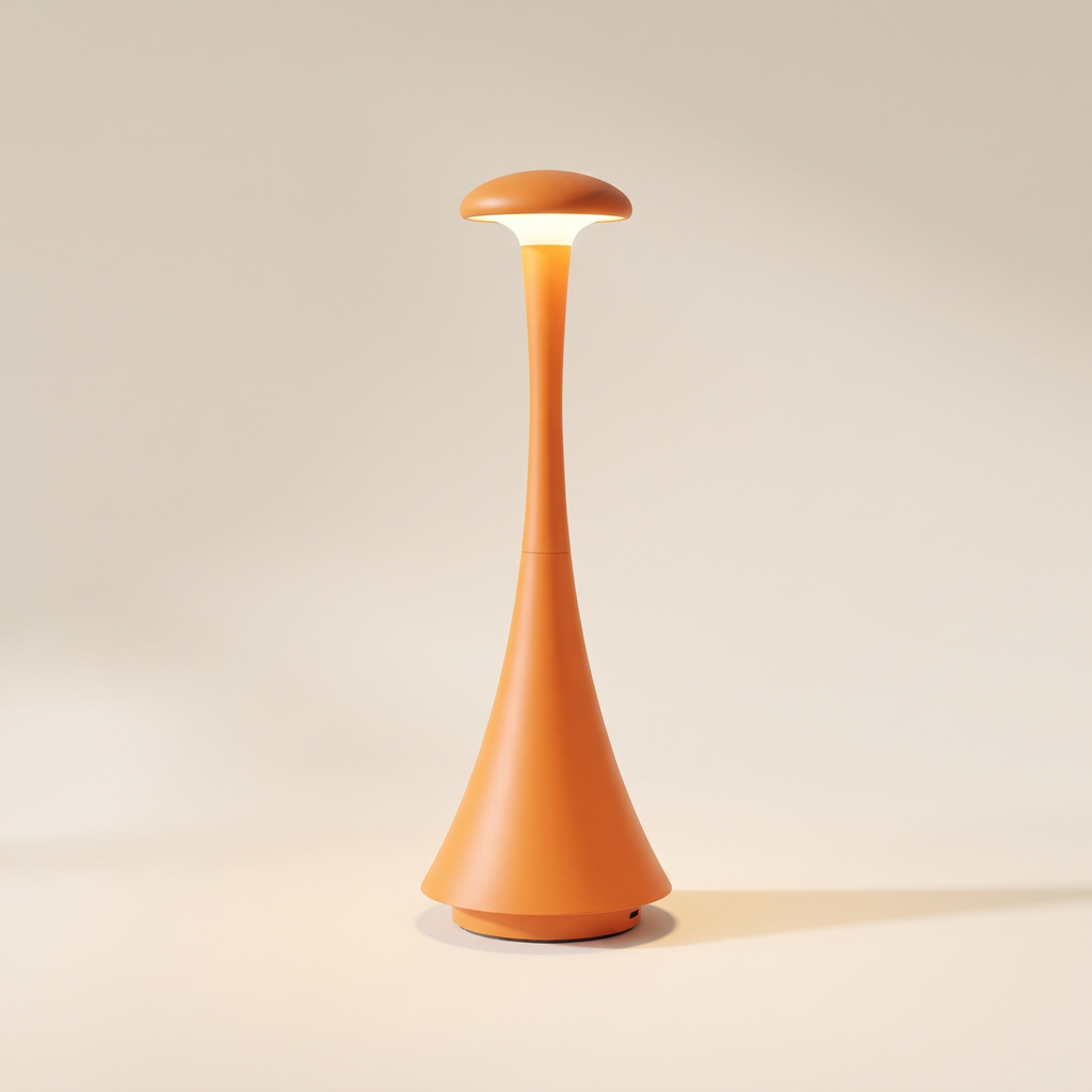 Mushroom Cordless Lamp, 2000 mAh — Orange