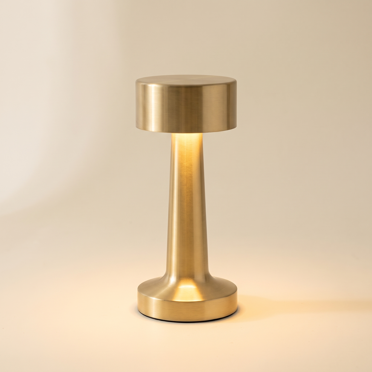 Mini Metal Cordless Lamp — Gold · Bell