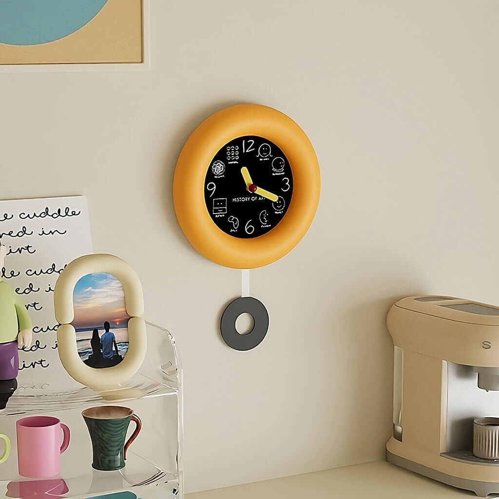 History of Art Minimalist Round Wall Clock