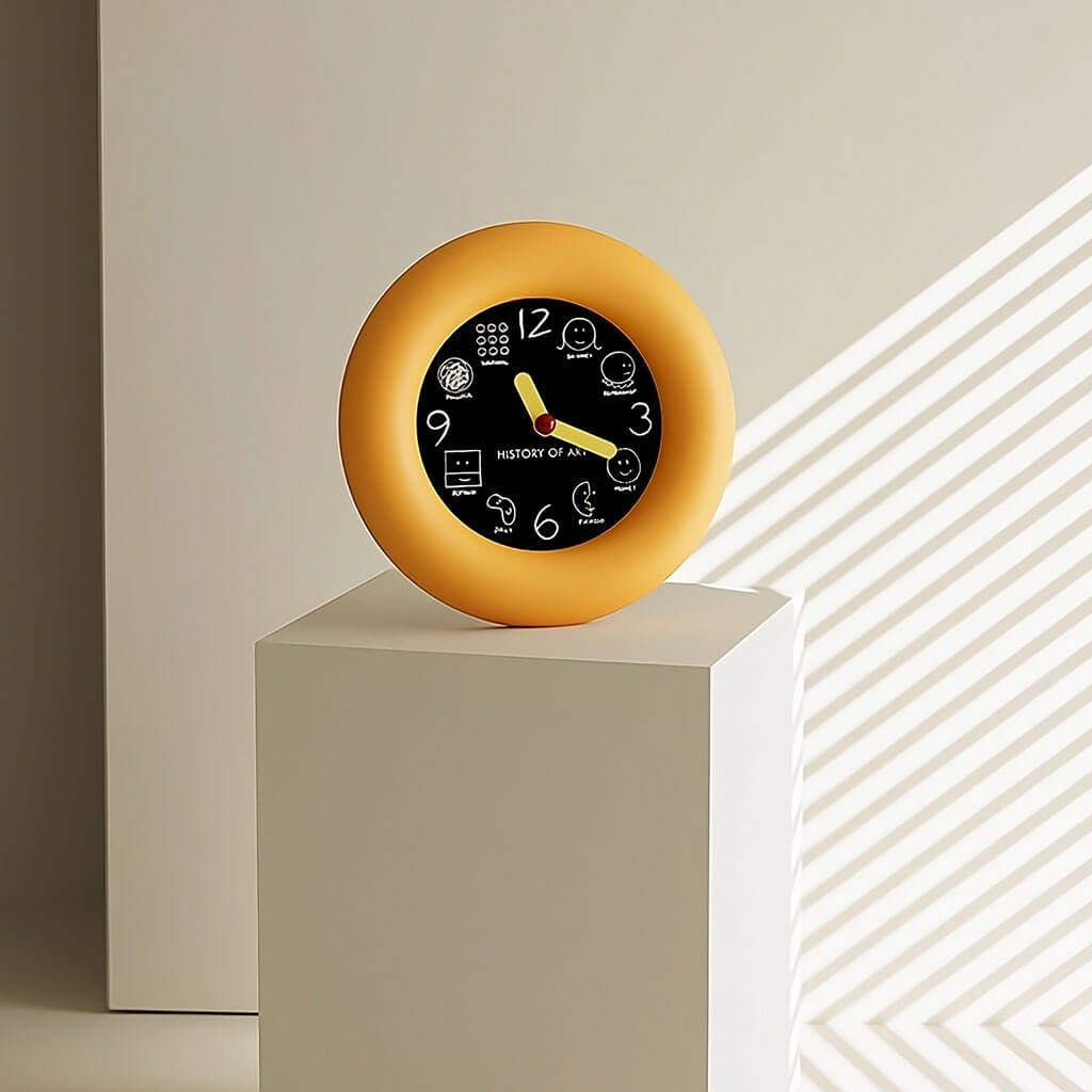 History of Art Minimalist Round Wall Clock