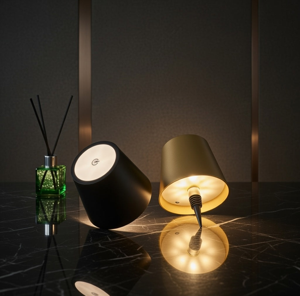 Noir Bottle Veil™ Cordless Bottle Luminaire