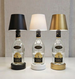 VibeHome BottleGlow — Cordless Rechargeable Bottle Table Lamp