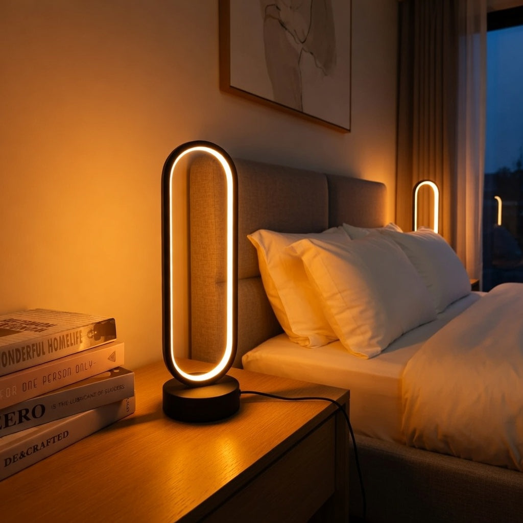 OvalGlow — 3-Color Dimmable LED Table Lamp