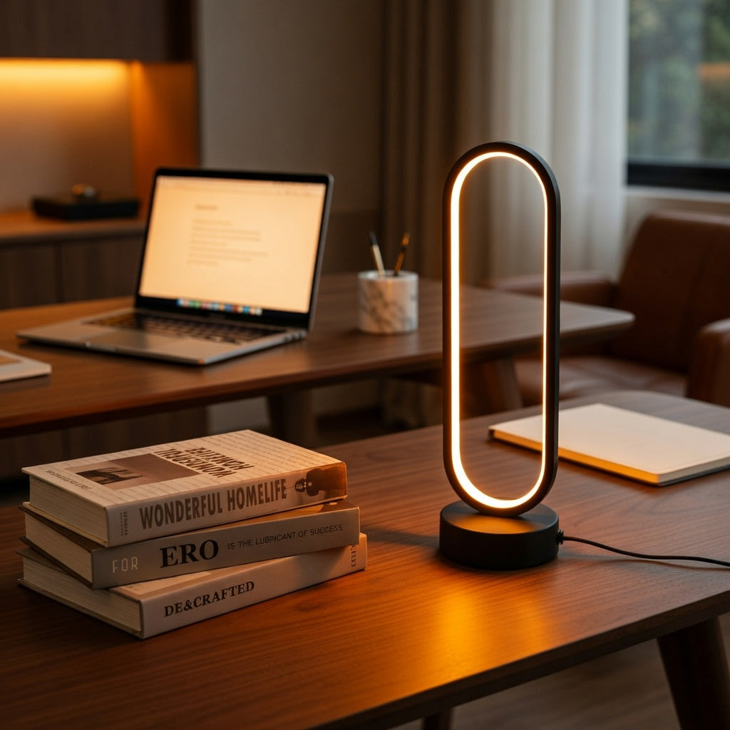 OvalGlow — 3-Color Dimmable LED Table Lamp
