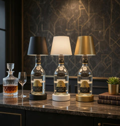 VibeHome BottleGlow — Cordless Rechargeable Bottle Table Lamp