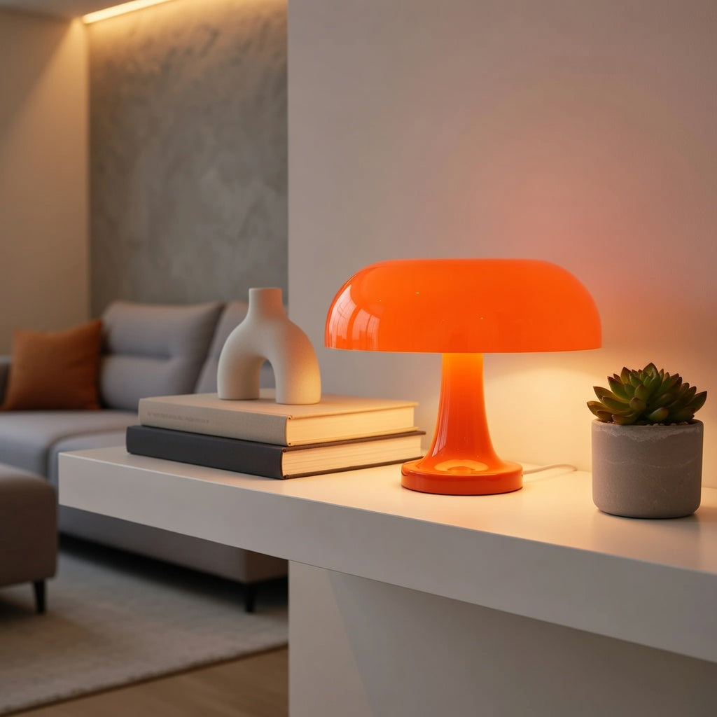 ShroomGlow — Retro Mushroom Table Lamp