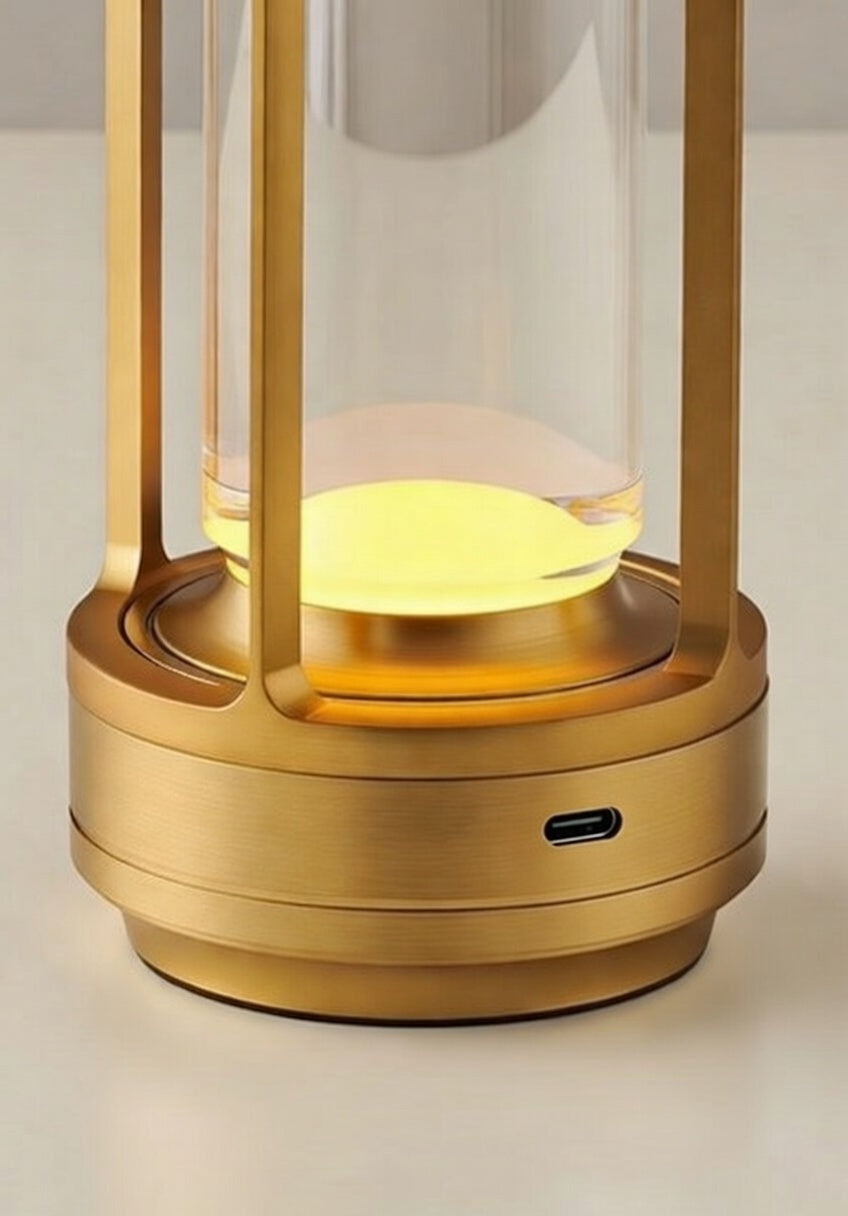 VibeHome LanternGlow — Cordless Crystal Table Lantern