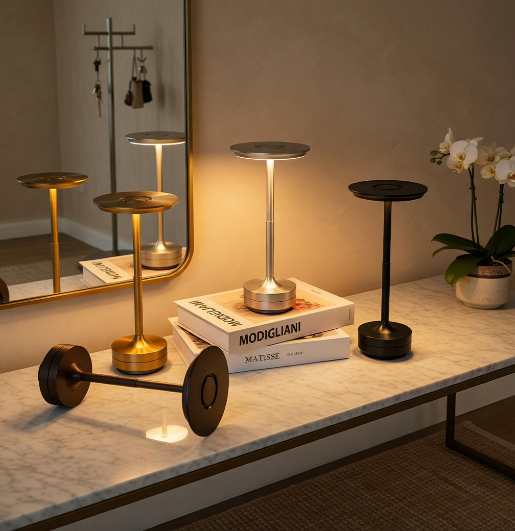 SlimGlow — Rechargeable Touch Desk Lamp