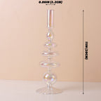 Iridescent Glass Candle Holder