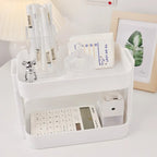 White Rounded Desk Storage Shelf