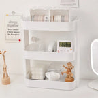 White Rounded Desk Storage Shelf