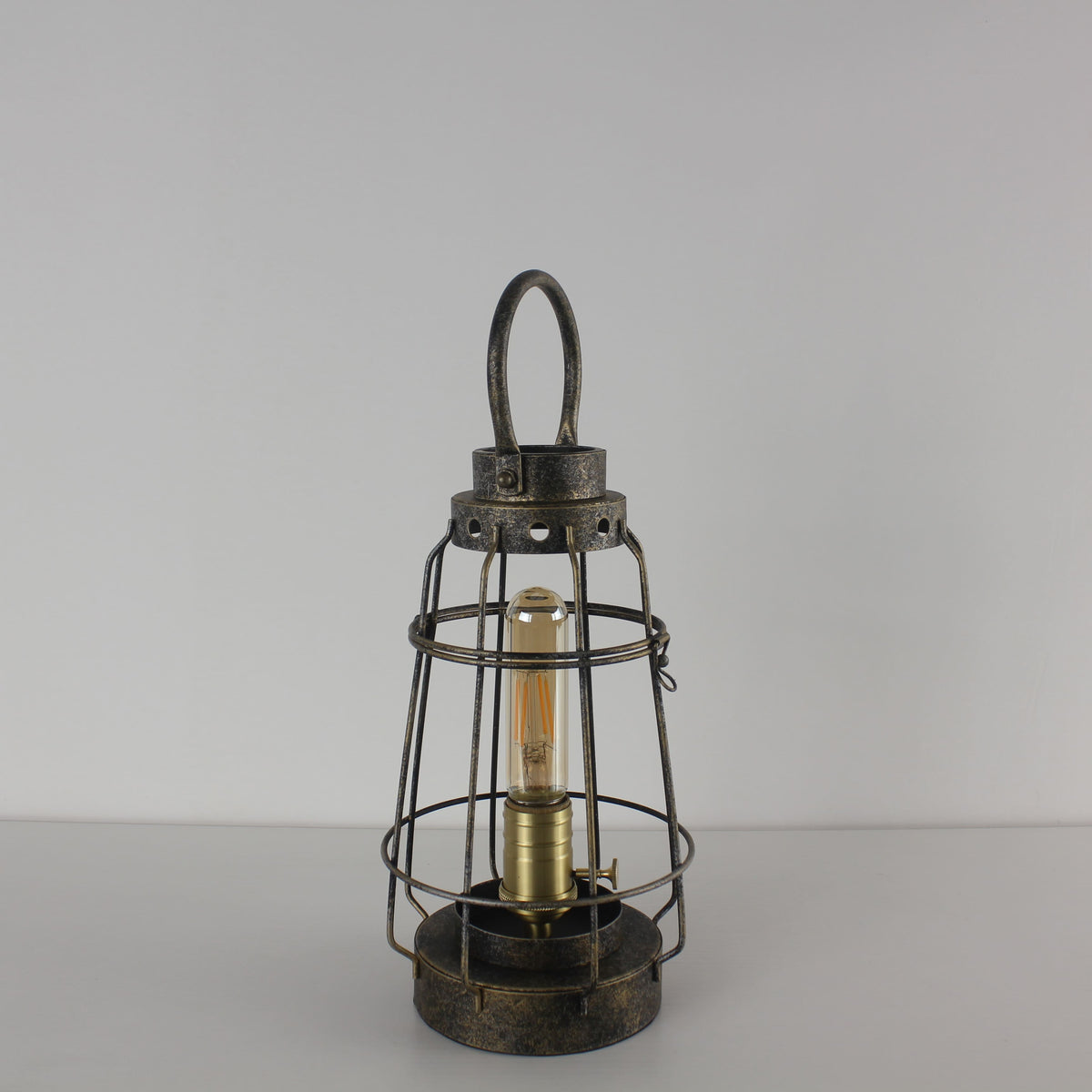 Battery Powered Metal Cage LED Lantern
