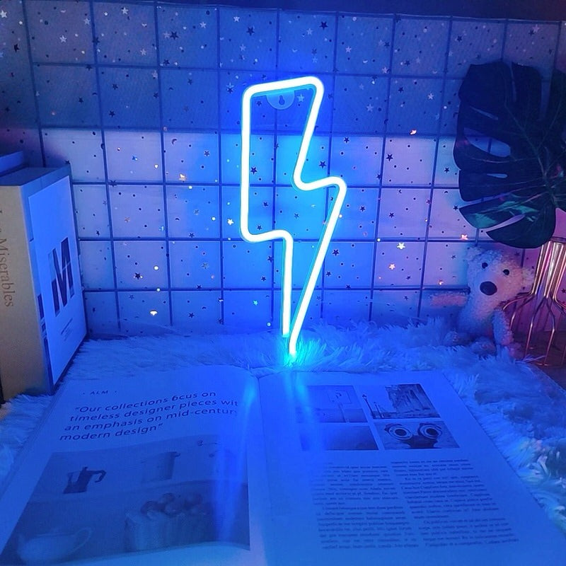 Lightning Bolt Neon Sign