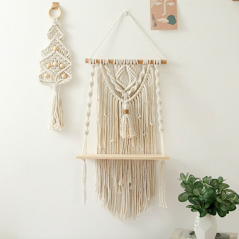Macrame Wall Hanging Shelf
