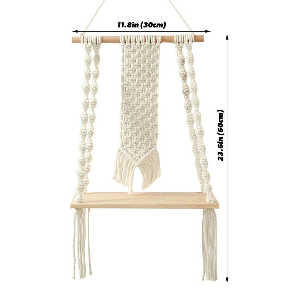 Macrame Wall Hanging Shelf