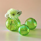 Spiral Glass Mini Ball Vase