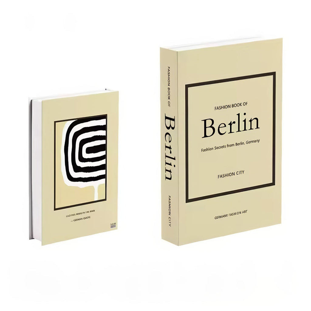 Fashion City Minimalist Fake Book Storage Box