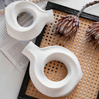 Modern Hollow Circle Ceramic Vase