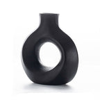 Modern Hollow Circle Ceramic Vase