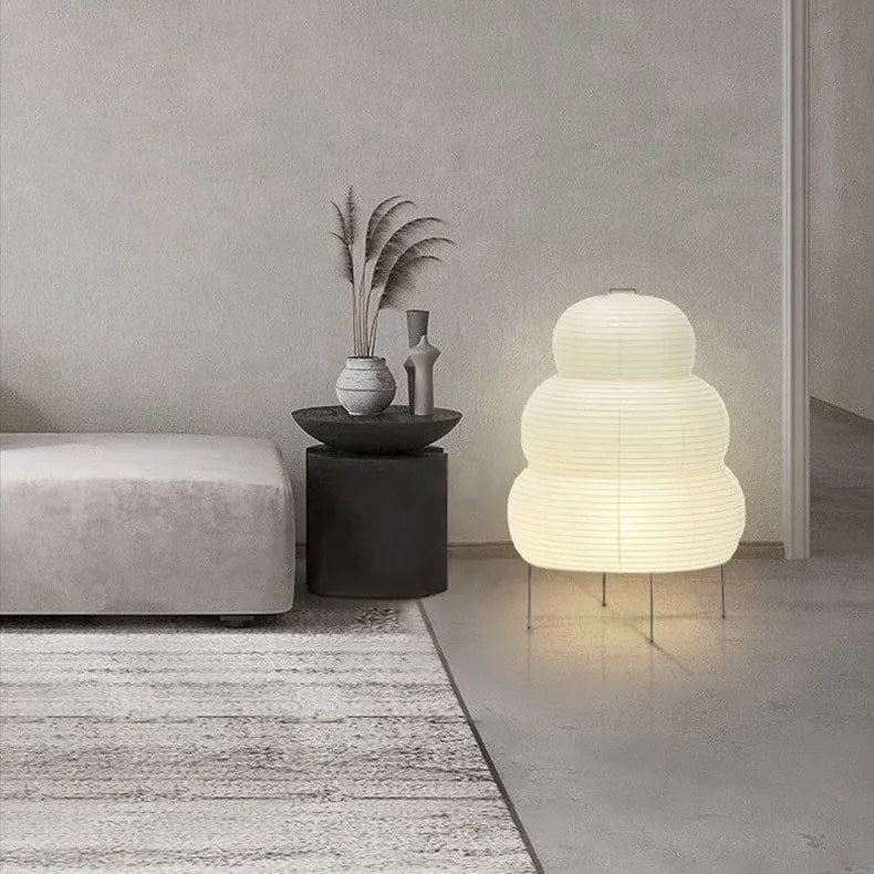 Layered Japanese Paper Lamp