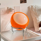 Orange Bauhaus Glass Table Lamp
