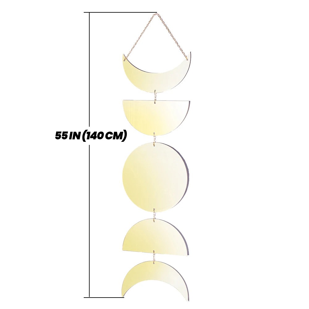 Moon Phases Wall Mirror Decor