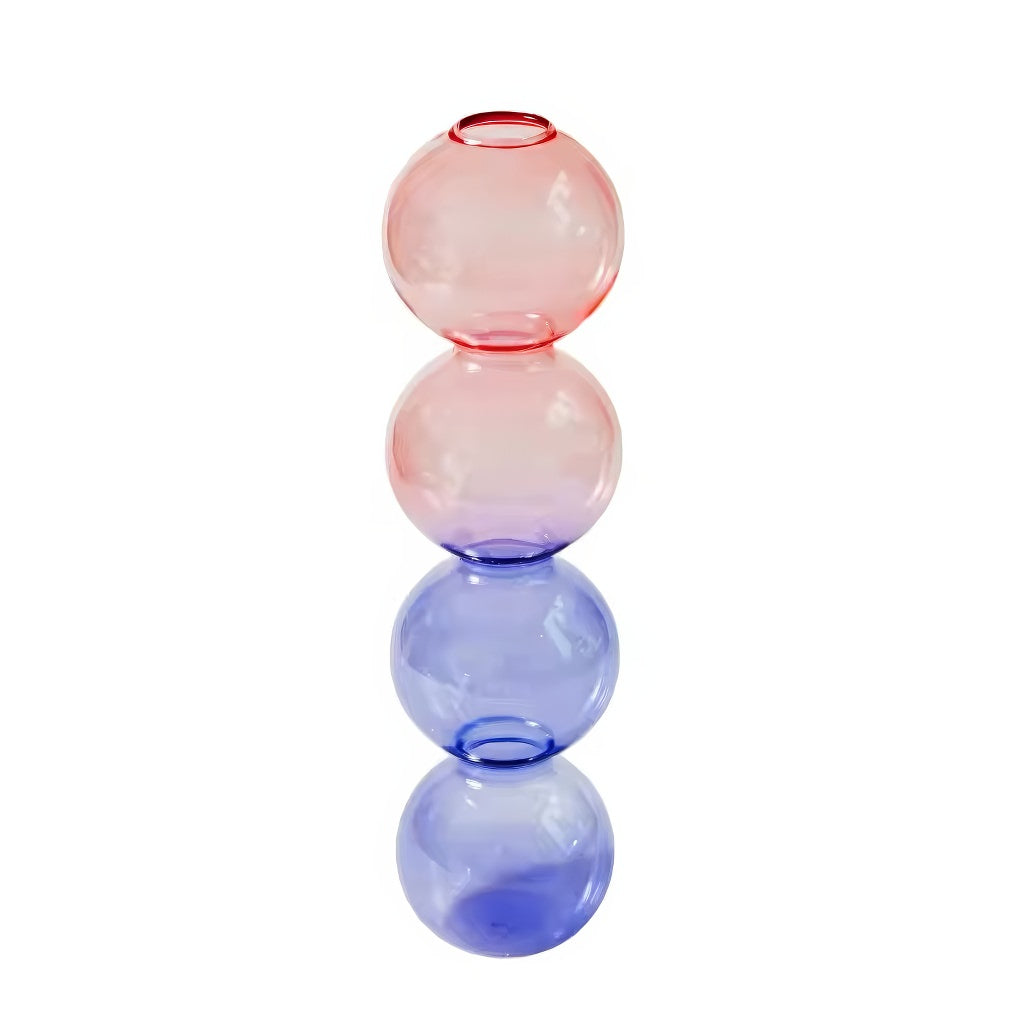 Multicolor Irregular Glass Candleholder