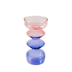 Multicolor Irregular Glass Candleholder