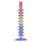 Multicolor Irregular Glass Candleholder