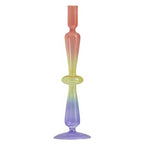 Multicolor Irregular Glass Candleholder