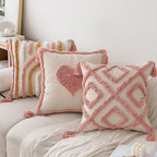 Pastel Arch Tufted Throw Pillow Cover