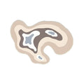 Abstract Pastel Blob Accent Rug