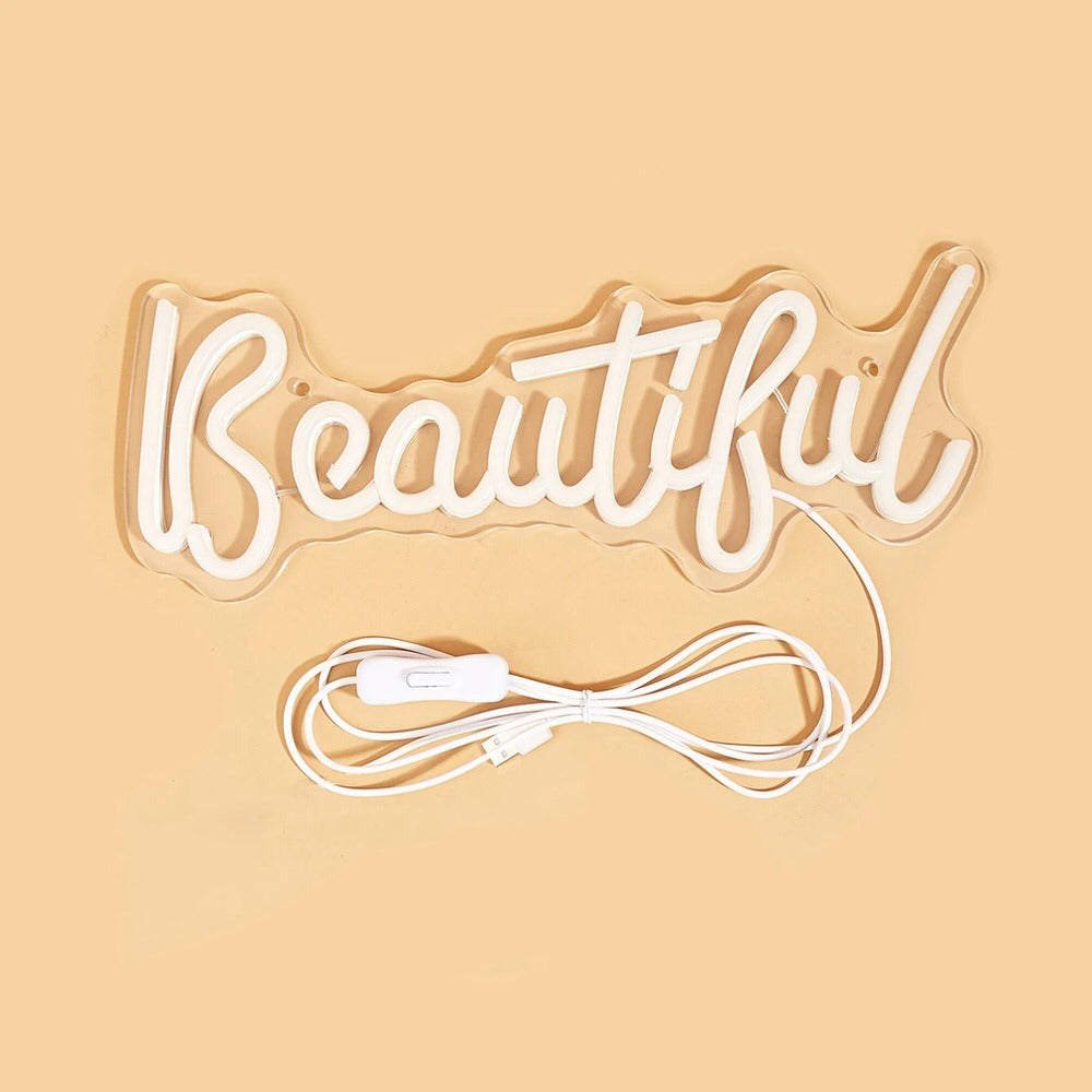Pink Beautiful LED Neon Sign