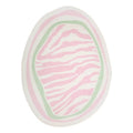 Pink Zebra Print Accent Rug
