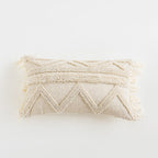 Beige Boho Tufted Cushion Cover