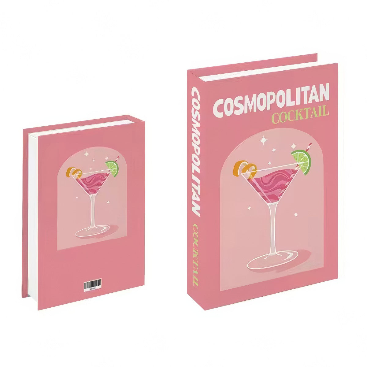Preppy Cocktails Fake Book Storage Box