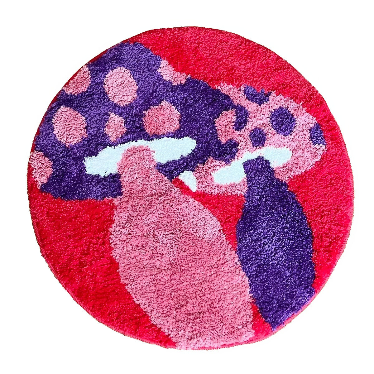 Indie Mushrooms Round Accent Rug