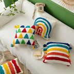 Rainbow Tassels Cushion Cover