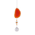 Raw Stone Cut Crystal Suncatcher