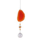 Raw Stone Cut Crystal Suncatcher
