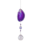 Raw Stone Cut Crystal Suncatcher