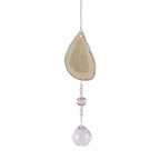 Raw Stone Cut Crystal Suncatcher