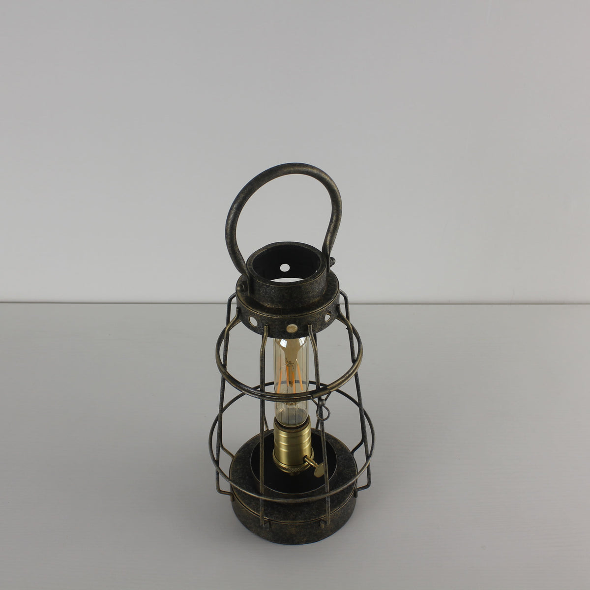 Battery Powered Metal Cage LED Lantern