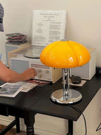 Pumpkin Glass Lamp