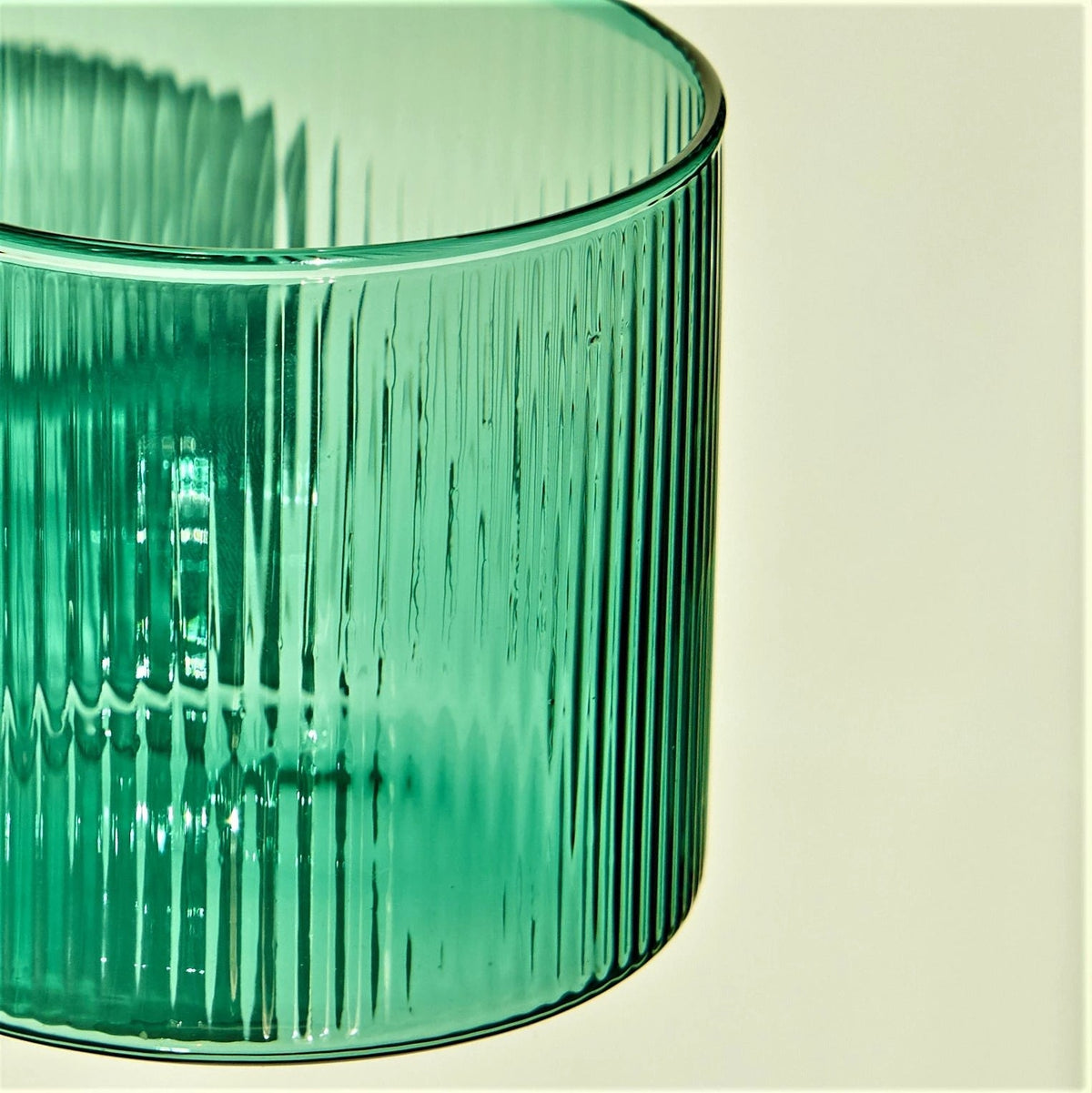 Retro Ripple Glass Mug