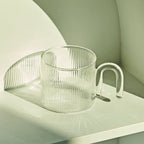 Retro Ripple Glass Mug
