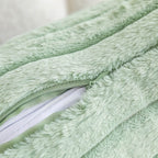 Ribbed Velvet Fluffy Throw Pillow Cover