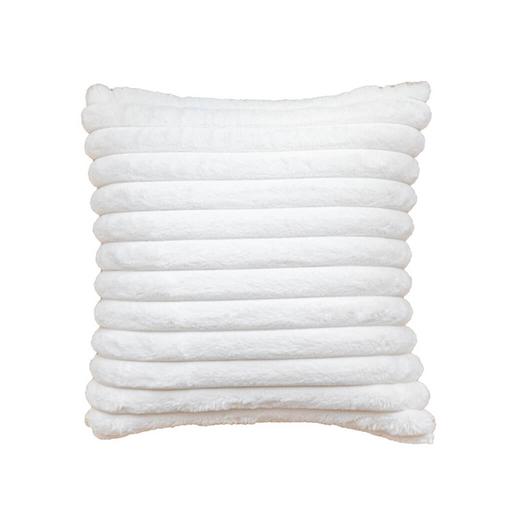 Ribbed Velvet Fluffy Throw Pillow Cover