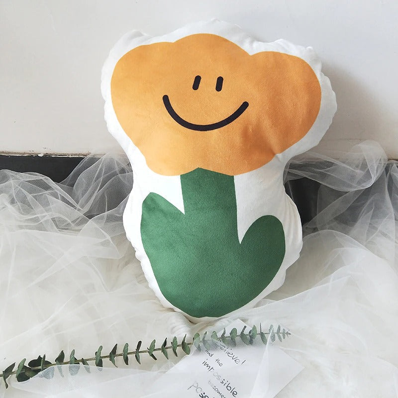 Happy Flower Decorative Pillow