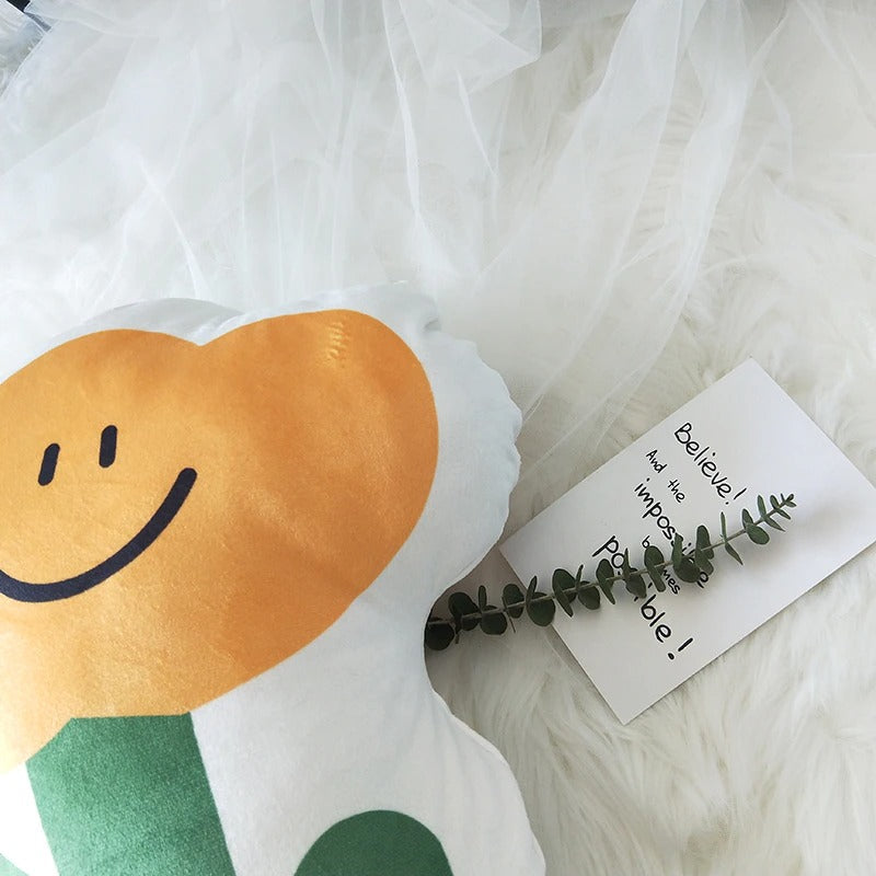 Happy Flower Decorative Pillow